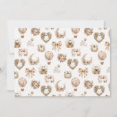 Invitation Baby shower de ballon à air chaud pare-chute (Dos)