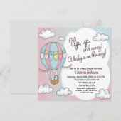 Invitation Baby shower de ballon à air chaud Whimsical (Devant / Derrière)