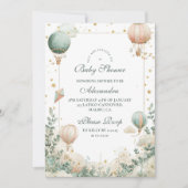 Invitation Baby shower de ballon à air chaud Whimsical (Devant)