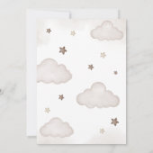 Invitation Baby shower de ballon d'ours Brown (Dos)