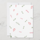 Invitation Baby shower de ballon rose Valentine (Dos)