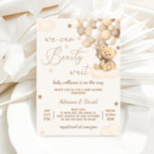 Invitation Baby shower de ballon Teddy Bear