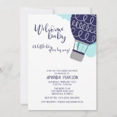 Invitation Baby shower de ballons à air chaud pour bébé (Devant)