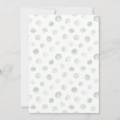 Invitation Baby shower de ballons bleu eucalyptus (Dos)