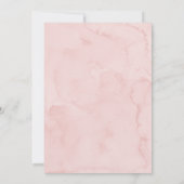 Invitation Baby shower de ballons pour ours en peluche rose f (Dos)