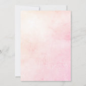 Invitation Baby shower de ballons roses (Dos)