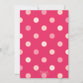 Invitation Baby shower de ballons roses (Dos)