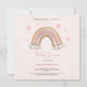 Invitation Baby shower de ballons verts de l'ours Brown Sage (Devant)