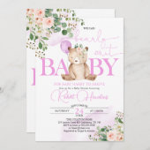 Invitation Baby shower de balloon écossais (Devant / Derrière)