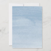 Invitation Baby shower de balloon moderne bleu Dusty (Dos)