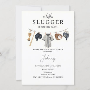 Invitation Baby shower de base-ball