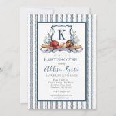 Invitation Baby shower de base-ball (Devant)