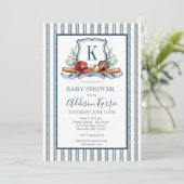 Invitation Baby shower de base-ball (Debout devant)