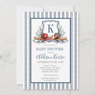 Invitation Baby shower de base-ball