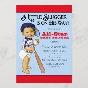 Invitation Baby shower de base-ball de garçons