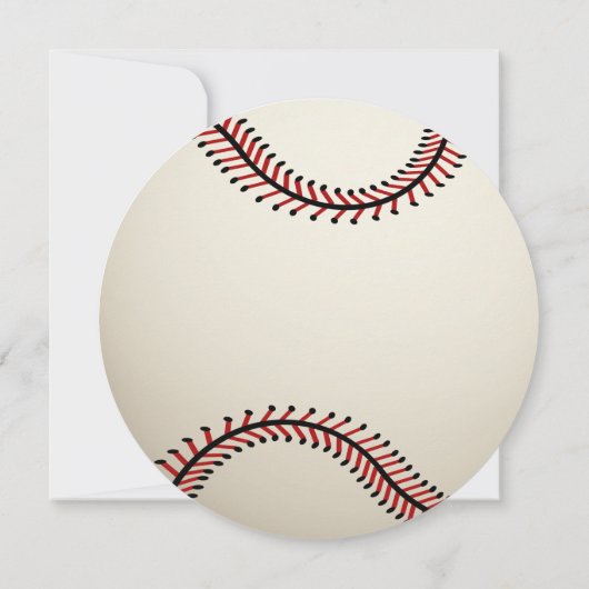 Invitation Baby shower de baseball (Dos)