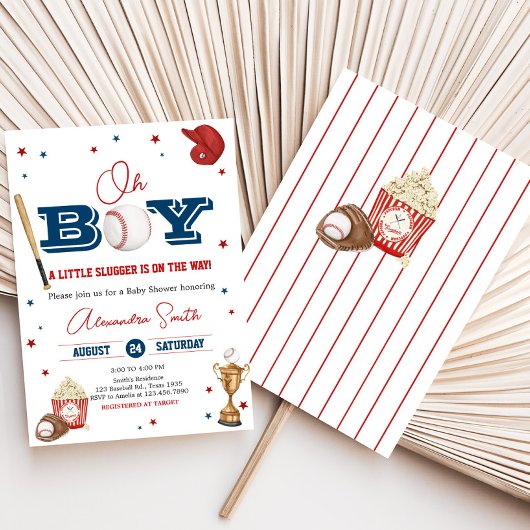 Invitation Baby shower de baseball