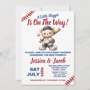 Invitation Baby shower de baseball