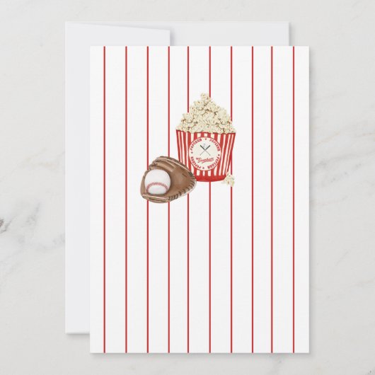 Invitation Baby shower de baseball (Dos)
