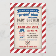 Baby shower de baseball Couples Coed Vintage
