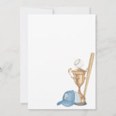 Invitation Baby shower de baseball Little Slugger (Dos)
