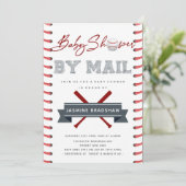 Invitation Baby shower De Baseball Par Courrier (Debout devant)