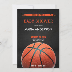 Invitation Baby shower de basket-ball