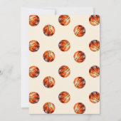 Invitation Baby shower de basket-ball (Dos)