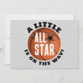 Invitation Baby shower de basket-ball (Dos)