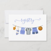 Invitation Baby shower de basket-ball Cloline Registre (Devant)