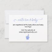 Invitation Baby shower de basket-ball Cloline Registre (Dos)