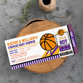 Invitation Baby shower de basket-ball Couples