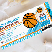 Invitation Baby shower de basket-ball Couples