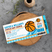 Invitation Baby shower de basket-ball Couples