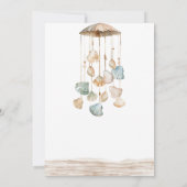 Invitation Baby shower de Beach Ocean Corals (Dos)