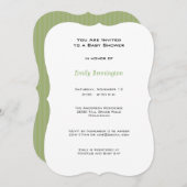 Invitation Baby shower de bébé Alligator (Devant / Derrière)