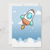 Invitation Baby shower de bébé astronaute (Dos)