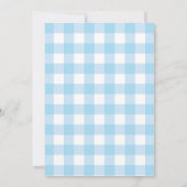 Invitation Baby shower de bébé bleu cultivé localement saupou (Dos)