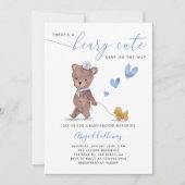 Invitation Baby shower de bébé de Beary mignonne Teddy Bear (Devant)