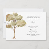 Invitation Baby shower de Bébés animaux en bois mignons (Dos)