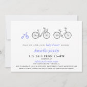 Invitation Baby shower de bicyclettes à vélo (Devant)