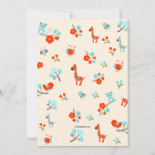 Invitation Baby shower de bienvenue (Dos)