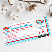 Invitation Baby shower de billets d'avion