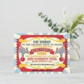 Invitation Baby shower de billets de cirque ou de carnaval In (Debout devant)