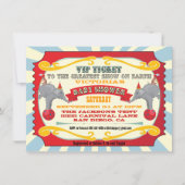 Invitation Baby shower de billets de cirque ou de carnaval In (Devant)