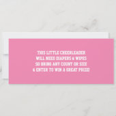 Invitation Baby shower de billets de sport, fille, (Dos)