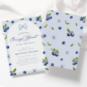 Invitation Baby shower de bleuet