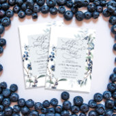 Invitation Baby shower de bleuets d'aquarelle