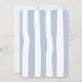 Invitation Baby shower de bleuets doux (Dos)