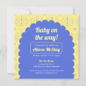 Invitation Baby shower de blocs Hydrangea (Devant)